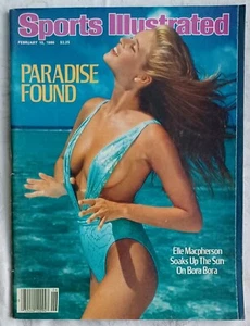 Elle Macpherson, Sports Illustrated Swimsuit February 1986 Near Mint No Label Q6 - Picture 1 of 2