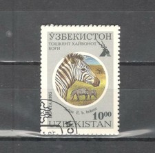 S9881 - UZBEKISTAN 1995 - MAZZETTA DI 8 ANIMALI - VEDI FOTO