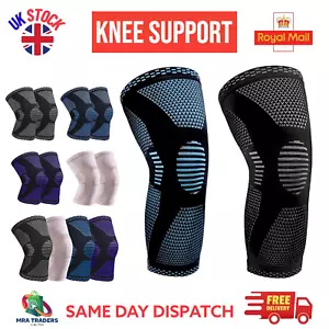 Knee Support Compression Anti Slip Sleeve Brace Patella Pain Relief Arthritis - Picture 1 of 15