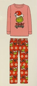 Womens The Grinch Pajamas Set Shirt Pants Christmas Dr Seuss Size XS - Picture 1 of 3