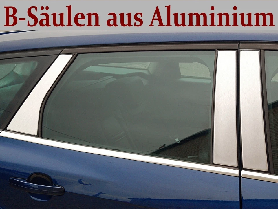 Aluminium B Pillar Trims Fits Skoda Rapid Spaceback 4 Door 2012-2019 - Image 1 of 1