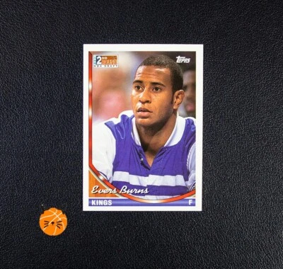 1994 Topps Evers Burns Rookie 2nd Round Draft Pick Sacramento Kings 366 - Image 1 of 2