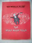 THE MOST HAPPY FELLA Souvenir Program ROBERT WEEDE / JO SULLIVAN  NYC 1957