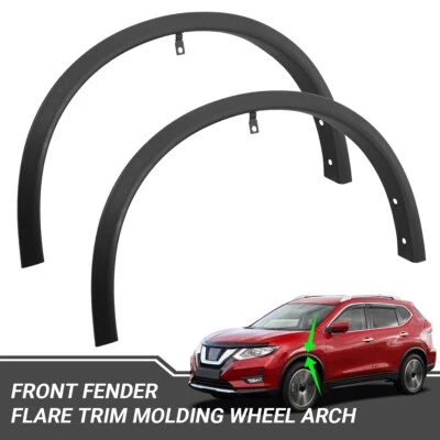 Moldura de arco de rueda acampanada guardabarros delantero izquierdo + derecho para Nissan Rogue 2017-2020 Foto 1 de 4