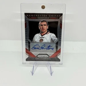 2020/21 Panini Prizm PL Eric Cantona Auto Manchester United Signatures Rare Card - Picture 1 of 3