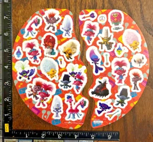 TROLLS BAND WORLD TOUR, POPPY AND FRIENDS, 30 BEAUTIFUL STICKERS #TROLLS02 - Picture 1 of 2
