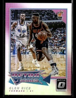 Glen Rice 2017-18 Donruss Optic:复古系列 #10 迈阿密热火 — 第 1/2 张图片