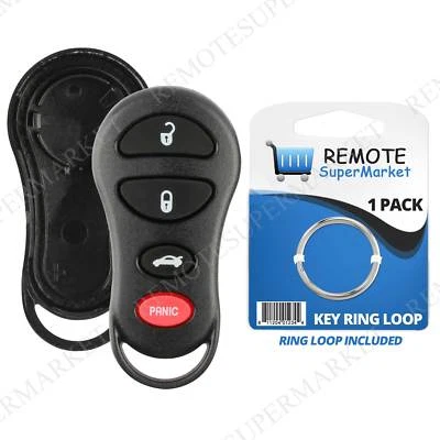 Replacement for 1998-2000 Chrysler 300M Concorde Remote Car Key Fob Shell Case - Image 1 of 4