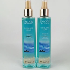 2x Calgon 8oz Take Me Away Turquoise Seas Body Mist Fragrance Spray - Picture 1 of 4