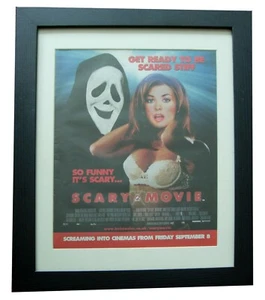 SCARY MOVIE+Movie+Film+POSTER+AD+ORIGINAL 2000+QUALITY FRAMED+FAST GLOBAL SHIP - Imagen 1 de 2
