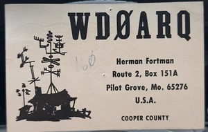 Postal de radio Sonar Radio St Louis Missouri KGI-1195 QSL - Imagen 1 de 2