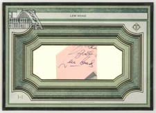 Lew Hoad 2020 Topps Transcendent Tennis Oversized Cut Signature Autograph 1/1