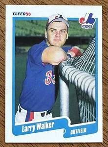 1990 Fleer Baseball Larry Walker RC #363 Expos HOF - Bild 1 von 2
