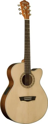 Washburn WG7SCE Harvest Series Grand Auditorium Cutaway Acoustic-Electric Guitar - Image 1 of 4