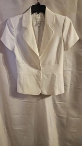 White House Black Market Damenblazer Größe 8 weiß Kurzarm - Bild 1 von 4
