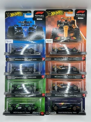 2025 Hot Wheels Premium Formula 1 2024 Season F1 Mix HRV11-956G - 8 Cars - Image 1 of 4