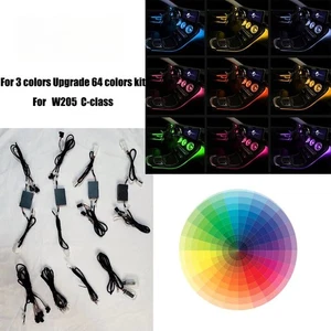 3 Colors Update to 64 Colors Ambient light update set for Mercedes Benz C W205 - Picture 1 of 9