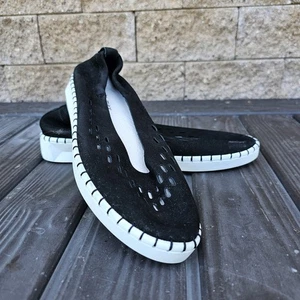 Bernie Mev - TW180 - Pisos de cuero gamuza negro - Para mujer talla 39 = EE. UU. 8,5/9 - NUEVO - Imagen 1 de 6