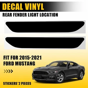 2PCS Smoke Side Mark Light Decal Viny Overlays For 2015-2021 Ford Mustang - Foto 1 di 10