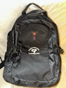 Wenger Swiss Made Backpack Black Laptop Bag Colgate Palmolive School Book Travel - Picture 1 of 6