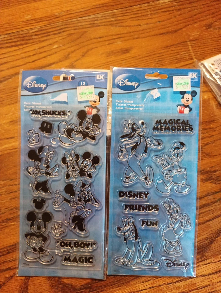 Новые прозрачные марки Disney Mickey and Mini Mouse 21 шт. - Изображение 1 из 4