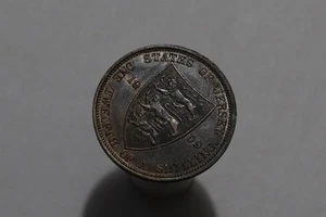 🧭 🇯🇪 JERSEY 1/12 SHILLING 1909 EDWARD VII ONE YEAR TYPE B87 #K947 - Picture 1 of 4