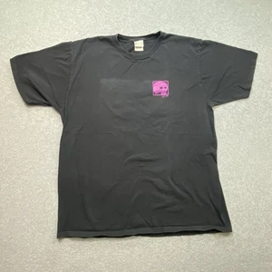 Marthas Vineyard Men Black TShirt XL Big Spell Out Black Pullover - Picture 1 of 10