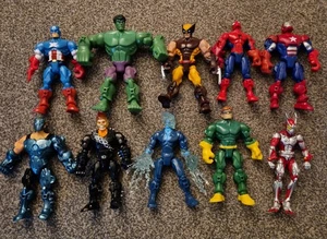 Hasbro Marvel Super Hero Mashers 2003 6.5inch Figure Set X 10 With Pieces large - Picture 1 of 13