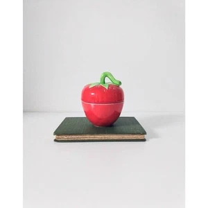 Vintage Ceramic Strawberry Shaped Jam or Honey Jar, Sugar Bowl Made In Japan - Picture 1 of 10