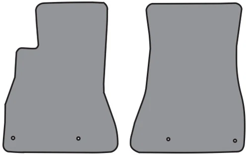 2002-2009 Lexus SC430 Cutpile Carpet Floor Mat Front Row 2pc - Image 1 of 1