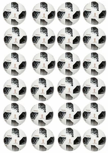 24 Muffin & Cupcake Aufleger  Oblate - Fondant  Fussball C2 - Bild 1 von 1