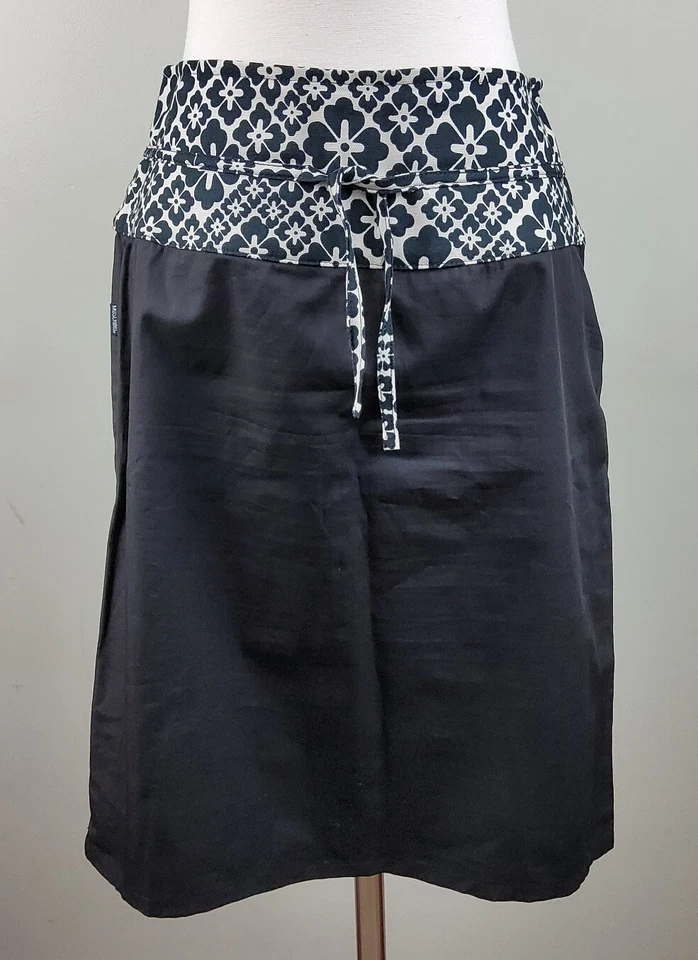 Falda lápiz Moschino para mujer con cremallera lateral negra blanca talla 8 Foto 1 de 4