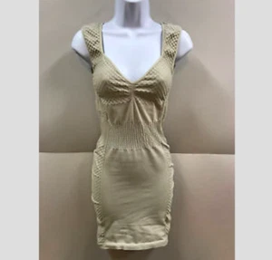Neu mit Etikett Intimate Free People beige figurbetontes Schlupfkleid Häkelspitze nahtlos XS/S - Bild 1 von 5