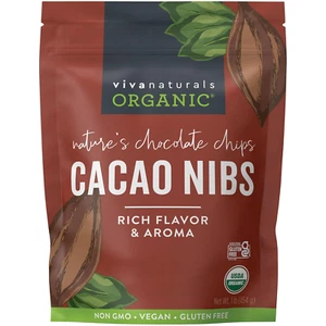 Organic Cacao Nibs, 1 Lb - Certified Keto and Vegan Superfood, Perfect for Glute - Picture 1 of 15