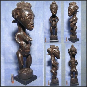 STATUE BAOULE Afrique rci AFRICANTIC art africain ancien premier africaine baule - Picture 1 of 6