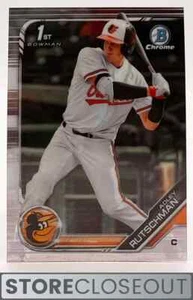 2019 Bowman Chrome Draft #BDC-1 Adley Rutschman 1st Bowman Baltimore Orioles - Picture 1 of 2