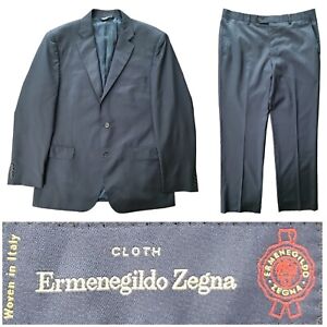 Ermenegildo Zegna Two Piece Suit Mens 42R Blazer Sport Coat Jacket Pants 38x30
