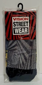 MUY RARO Visión Street Wear Calcetines Gator Espiral Calavera Patrón Talla 9-11 - Imagen 1 de 2