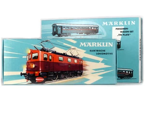 MARKLIN 30302 41921 Class Da Electric Locomotive and Tin-plate passenger car set - Picture 1 of 2