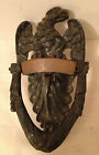 Classic Antique Eagle Cast Iron Door Knocker with Nameplate.  ASO on Back.