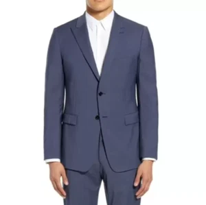 THEORY Chambers Textured Solid Slim Fit Suit Jacket In Space J1071114 - Picture 1 of 4