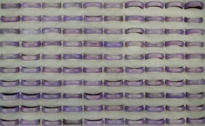 Lote al por mayor de 35 piezas de anillos para dama de joyería de ágata púrpura de moda mixta talla 17 mm Foto 1 de 4