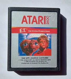 Atari 2600 - E.T. The Extra-Terrestrial (Atari Corp 1986 Variant) game only - Picture 1 of 4