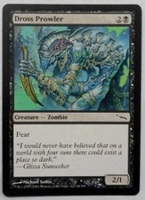 MAGIC THE GATHERING MTG 2003 MIRRODIN BLACK DROSS PROWLER CREATURE CARD