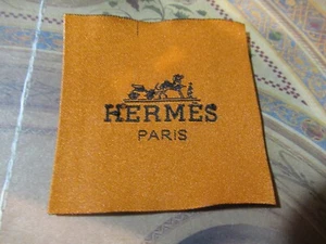 HERMES 1 ETIQUETA DE DISEÑADOR ETIQUETA repuesto accesorios de costura 2,5"" lote 1 - Imagen 1 de 3