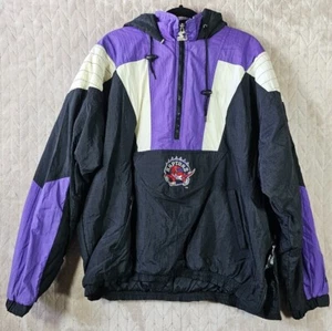 Vintage Toronto Raptors Starter Jacke Herren XL Pullover 1/4 Zip Puffer 1994 NBA 90s - Bild 1 von 7