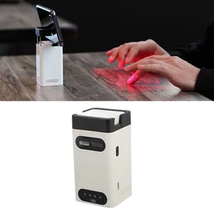 Projection Keyboard Wireless BT 3.0 Portable Full Size with Cell Phone Stand New - Picture 1 of 12