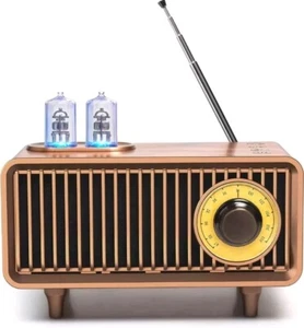 Retro Bluetooth Lautsprecher, Vintage Radio, Bass, Bluetooth 5.1 Wireless Connection, - Bild 1 von 6