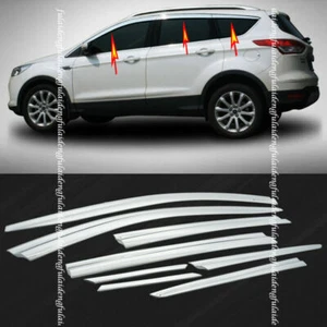 For Ford Escape 2013-19 silver Window Visor Vent Sun Shade Rain Guard Door Visor - Picture 1 of 6