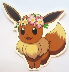 Flower Crown Eevee - Pokemon Vinyl Sticker - Picture 1 of 3